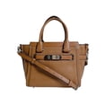 thumbnail image 1 of Pre-Owned Coach Swagger 21 Leather Carryall Tote Bag, Brown, 37444 (Good), 1 of 20