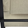 thumbnail image 6 of FurnitureR Set of 2 Modern Leather Armchair Accent Chair, Brown, 6 of 7