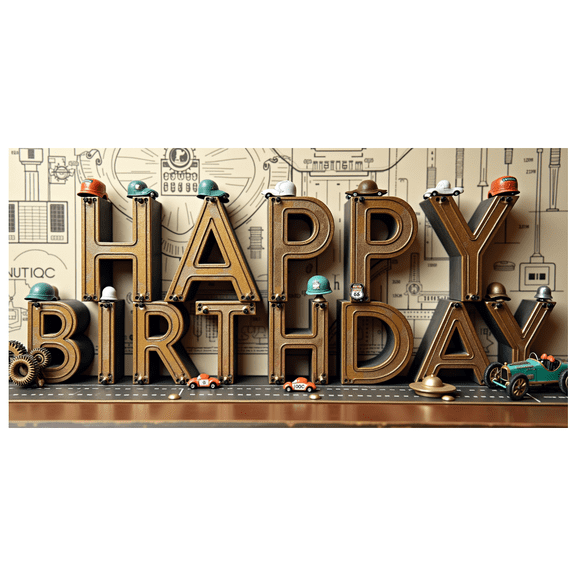 LUUFILx Vibrant Colorful Happy Birthday Banner with Balloons Cars and Crowd Background Party Decoration