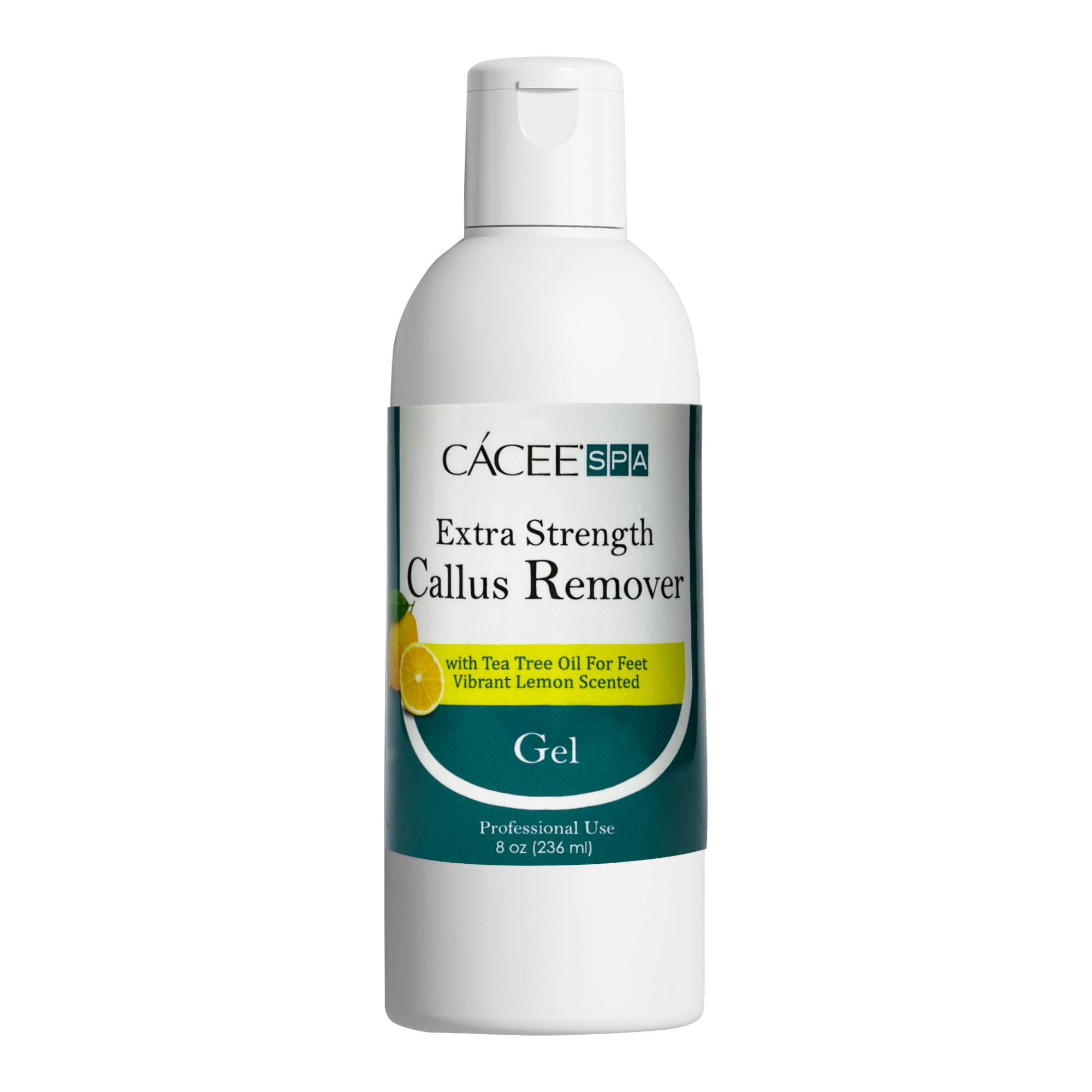 Cacee Callus Remover for Feet 8 oz, Gel Formula with Tea Tree Oil