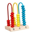thumbnail image 1 of Montessori Abacus Toy Math Counting Bead Abacus Mano Ojo Coordinación Matemáticas Contadores Juguetes de madera para pequeños Kindergarten 3 filas Hugo Marco de ábaco de madera, 1 of 10