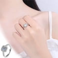 thumbnail image 1 of Xihbxyly Anillo de Diamantes Ajustable, Banda Bañada En Cobre, Elegante Joya, Regalo para Seres Queridos, Diseño Versátil, Ideal para Bodas o Uso Diario, Lujo Asequible., 1 of 7
