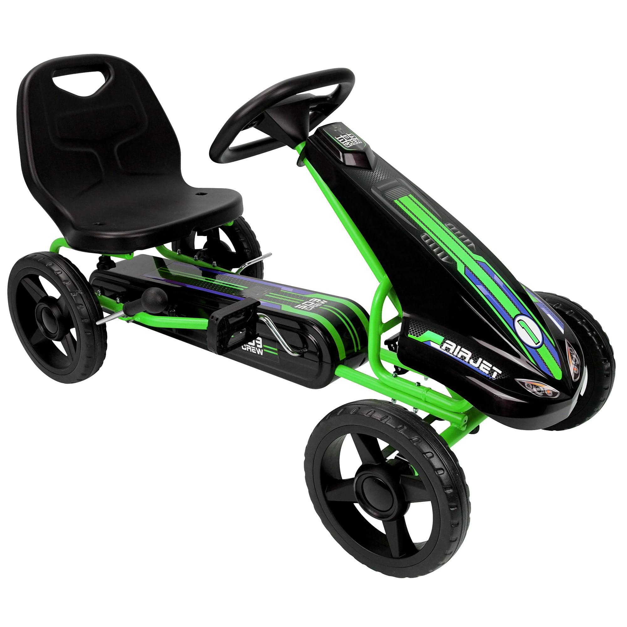 邦楽128 Weather Side Driving A Go Go 509 Crew Air Jet Pedal Go Kart, Orange and Black - Walmart