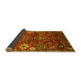 thumbnail image 2 of Ahgly Company Indoor Round Oriental Yellow Industrial Area Rugs, 7' Round, 2 of 4