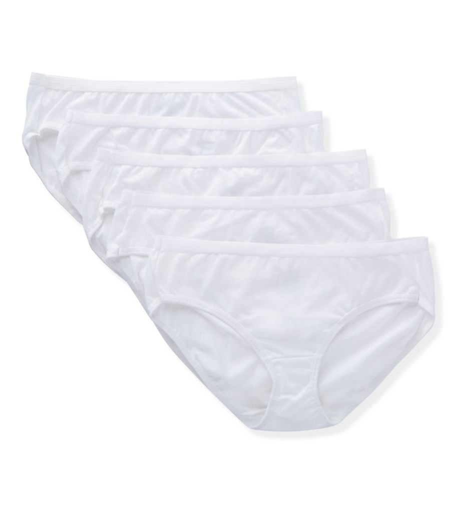 Hanes Hanes Ultimate® Comfort Cotton Womens Hipster Panties 5 Pack White 7 9670