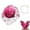 Hot Pink, variant on Elegant Ensemble Party Hat for Ladies with Lace Necklace and Decorative Hairpiece Suitable for Tea Parties and Themed Gatherings, Hot Pink