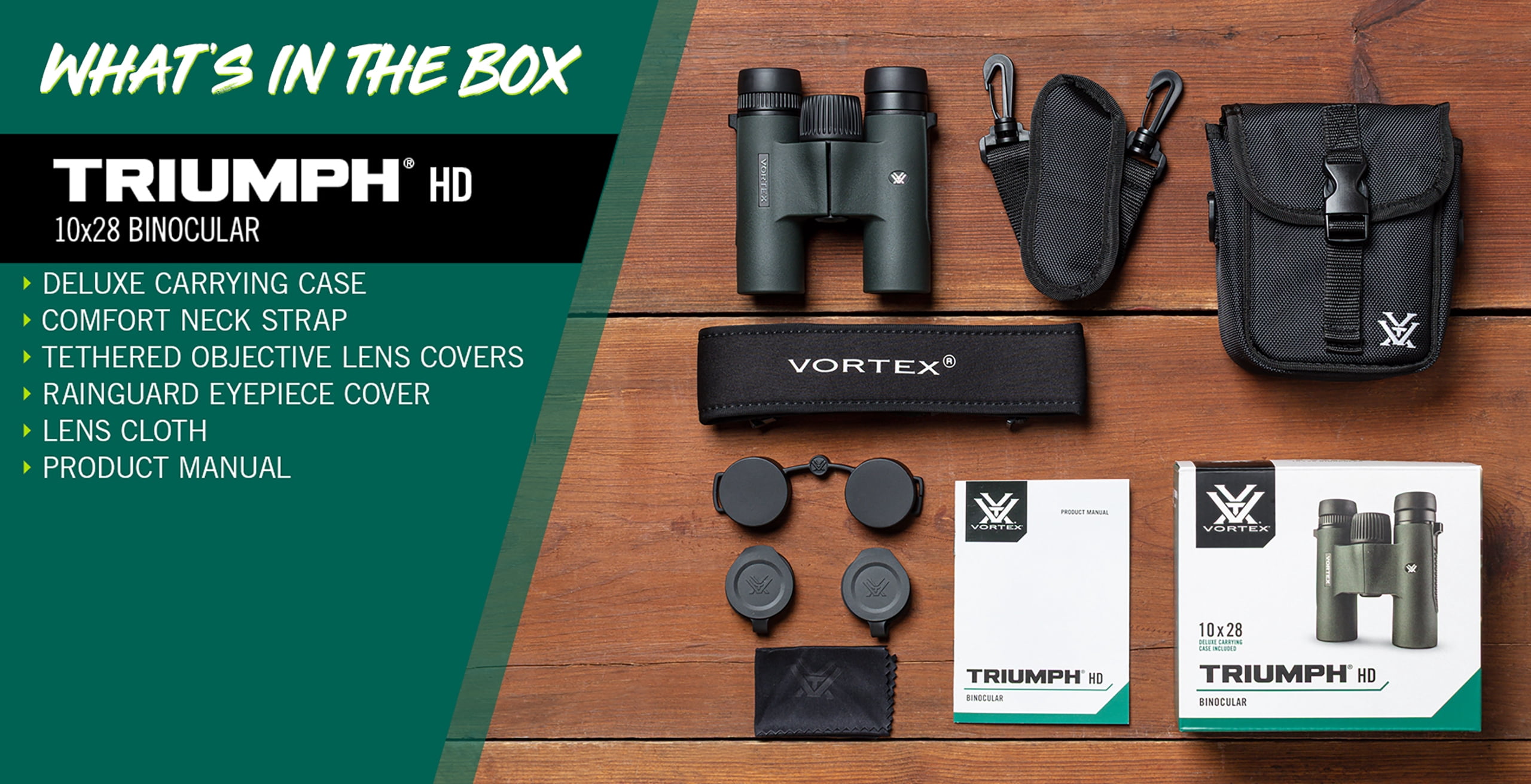 Vortex Triumph HD 10x28 Binoculars