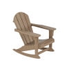 thumbnail image 5 of Costaelm Paradise Outdoor Patio Adirondack Rocking Chairs (Set of 2), Weathered Wood, 5 of 9