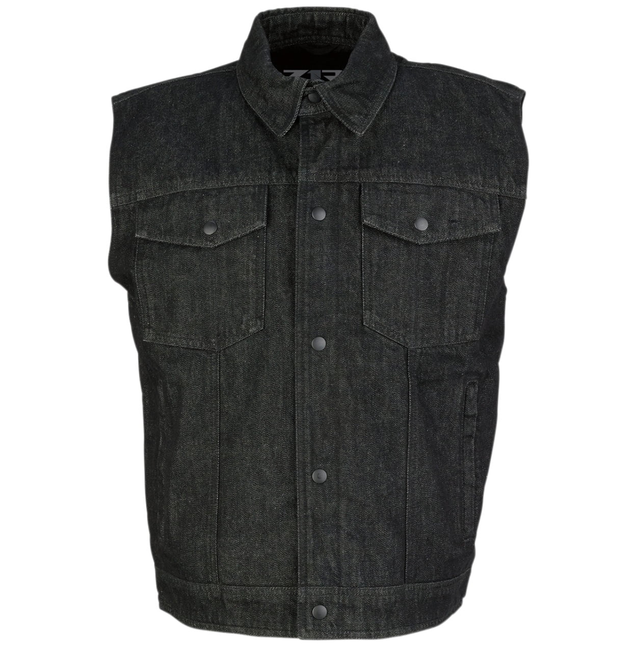 Z1R Denim Mens Motorcycle Vest Black