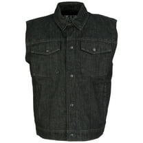 Z1R Denim Mens Motorcycle Vest Black SM