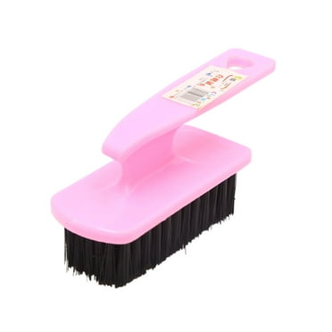 REGALWOVEN  Pink Plastic Faux Bristles Car Care Carpet Tile Cleaning Brush Cleaner Tool