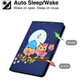 thumbnail image 5 of Allytech Flip Case for All-new Amazon Fire HD 10 2021 / Fire HD 10 Plus 10.1" Tablet 11th Generation 2021 Released, Slim Fit Auto Sleep Wake Protective Smart Cover Shell for Girls Women, Owls, 5 of 6