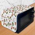 thumbnail image 1 of Watermelon Microwave Oven Cover, Hand Drawn Doodles of Juicy Fruit Slices, Water Resistant Organizer with Pockets for Kitchen, 36" x 12", Coral Olive Green, by Ambesonne, 1 of 4