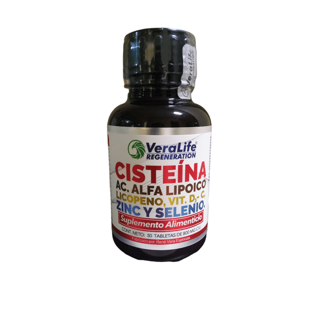Cisteina Acido alfa lipoico Licopeno vit D3 Zinc y Selenio VeraLife Regeneration 0781159768750
