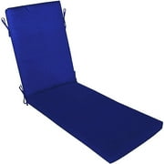 Solid Blue Single Chaise
