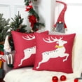 thumbnail image 4 of Christmas Decorations Indoor Home Decor Red Christmas Pillow Covers 18x18 Outdoor Decorative Throw Pillows for Living Room Farmhouse Xmas Deer Couch Pillows Set of 2 Sofa Bedroom, 4 of 9