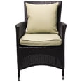 thumbnail image 2 of Modway Convene Aluminum and Rattan Patio Dining Armchair in Espresso/Beige, 2 of 5