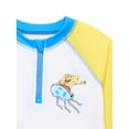 thumbnail image 3 of Character Toddler Boy Long- Sleeve Rash Guard and Swim Trunks, 2-Piece, Size 12M-5T, 3 of 3