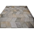 thumbnail image 1 of Exquisite Rugs Handmade Stitched Assorted Natural Hide Chevron Rug, 1 of 3