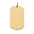 thumbnail image 1 of 14k Yellow Gold .018 Gauge Engraveable Dog Tag Disc Necklace Pendant Charm Engravable, 1 of 5