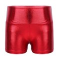 thumbnail image 5 of TiaoBug Kids Girls Cheerleading Outfits Shiny Sequin Sleeveless Crop Top and Metallic Shorts Set Dancewear Red 16, 5 of 6
