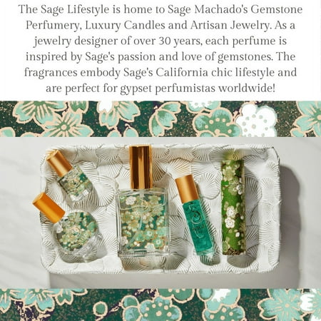 Sage Organic Mini Perfume Spray by Sage- 1/2 oz, Vegan & Cruelty-Free, Fresh Scent, Cucumber, White Sage, Sweet Pea