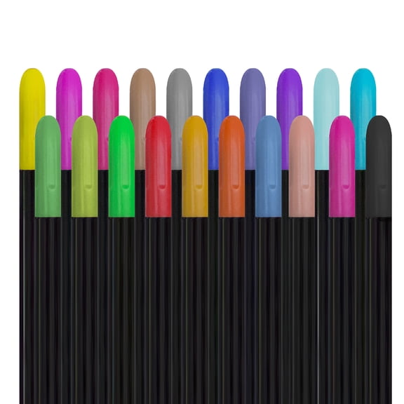 Fabric Paint Markers Permanent Textile Paint Pens for Clothing Shoes Bags Canvas DIY Drawing Set of 20 No Print Barrel