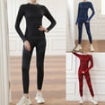 thumbnail image 2 of FUZHIQ Women's Thermal Underwear 2 Sets Long Johns with Fleece Lined Long Sleeve Top & Bottom Base Layer Cold Weather, 2 of 8