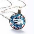 thumbnail image 6 of Shark Necklace Personalized Custom Photo Round Pendant Adjustable Stainless Steel Necklaces with Gift Box for Men Women Mothers Valentine's Jewelry Gift, 6 of 6