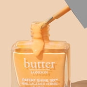 butter LONDON Patent Shine 10X Nail Lacquer, Gel-Like Finish, Chip-Resistant Formula, 10-Free Formula, Cruelty-Free, Polymer Technology Pop Orange