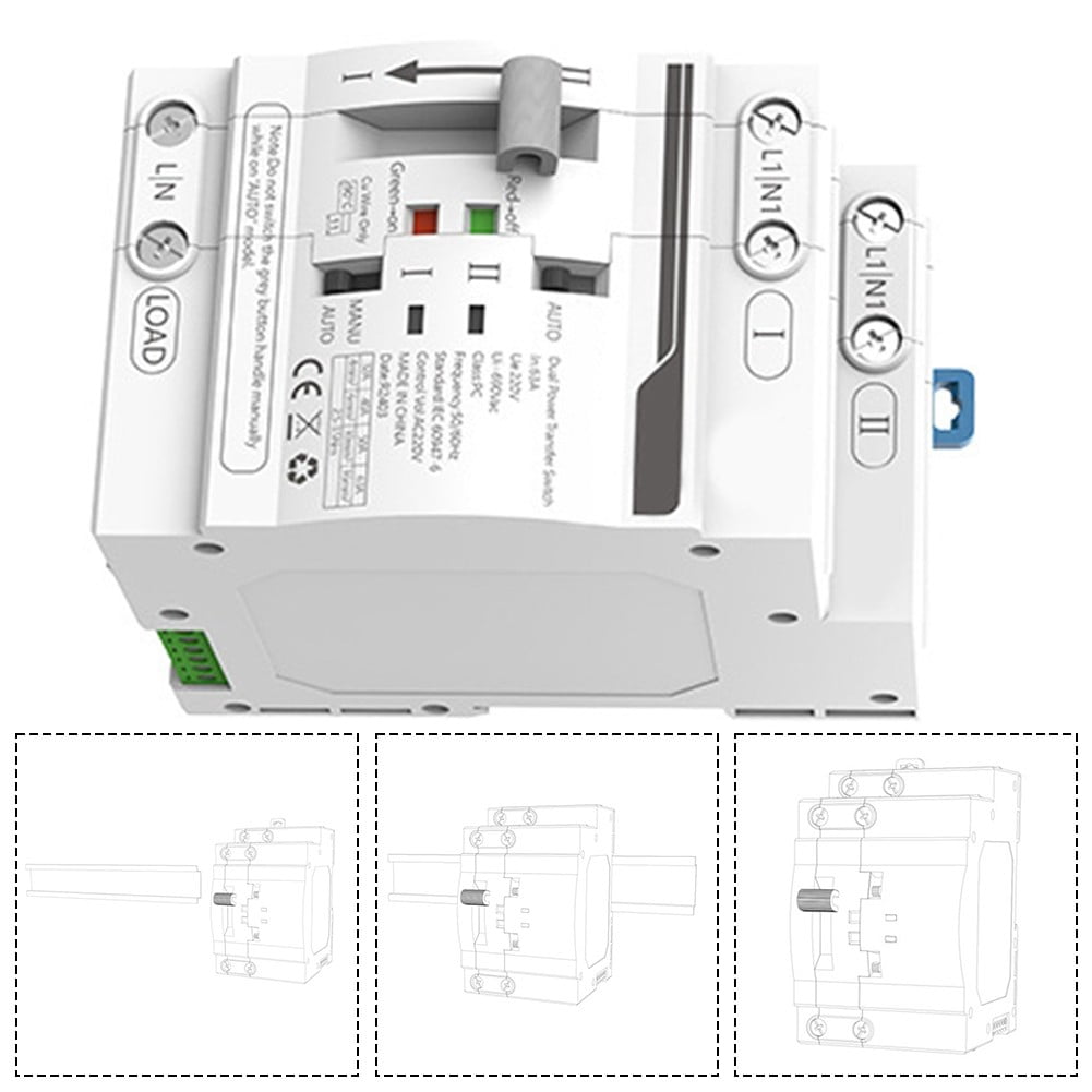 Ats Dual Power Automatic Transfer Switch For Reliable Power Switching 220V