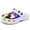 White-1, variant on Kids Clogs Boys Girls Garden Shoes Slip on Kids Slides Sandals Funny Lightweight Beach Slippers
