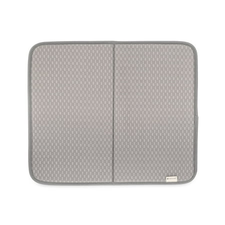 

Full Circle Supermatural Recycled Plastic & Charcoal Foam Odor Absorbing Dish Drying Mat - Gray