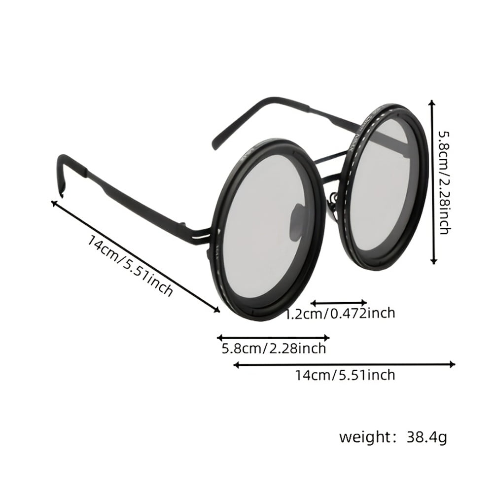 Retro Leica-style Rotating Fashion Glasses