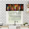 Colorful Painted Wood Valances Curtains Plank Rustic Farmhouse Wooden