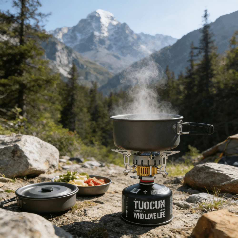 M altemura 3500W Outdoor Portable T2 Infrared Windproof Energy - Saving High - Altitude Gas Stove for Camping, Picnicking, Mountaineering and Hiking