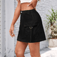 thumbnail image 5 of Vestido Vaquero con Minifalda Cargo para Mujer con Bolsillo Negro L, 5 of 9