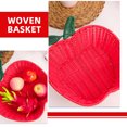thumbnail image 5 of HEATSHAKING Woven Storage Basket 1Pack Red Apple Shape for Home and Kitchen, 5 of 7