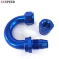 thumbnail image 2 of (one)16AN-AN16 180Degree Swivel Oil/Fuel/Gas Line Hose End Fitting Adapter Blue (one)16AN-AN16 180Degree Swivel Oil/Fuel/Gas Line Hose End Fitting Adapter Blue, 2 of 6