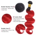 thumbnail image 4 of Hair Bundles Nuailisex Ombre Red Body Wave 40 45 50 cm 8A, 4 of 8