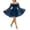 1-Navy, variant on Yertdoel Off The Shoulder Dresses for Women Elegant Solid Long Sleeve Fitted Waist Chiffon Dress Party Vacation Stylish Casual Flowy Dress