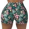 thumbnail image 2 of Picia Rose Flowers Printed Workout Shorts for Women Seamless Scrunch Butt Lifting High Waisted Yoga Gym Booty Running Moisture-wicking Short Pants-X-Large, 2 of 9