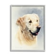 thumbnail image 4 of Stupell Industries Golden Retriever Smiling Portrait Animals & Insects Painting Gray Framed Art Print Wall Art, 4 of 5