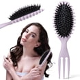 thumbnail image 4 of Peine Pelo Rizado Cepillo para Definir Rizos Menos Tirones Multifuncional Hombres Y Mujeres, 4 of 9