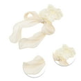 thumbnail image 3 of Unique Bargains 1 Pc Elegant Hair Scarf Scrunchies Hair Ties Beige, 3 of 5