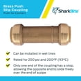 thumbnail image 4 of Acoplamiento deslizante SharkBite U3020LFA de 1 pulgada para PEX, cobre, CPVC, 4 of 5