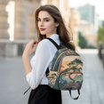 thumbnail image 6 of FORMRS Mini Backpack Purse for Women Quilted Travel Daypack Casual Shoulder Bag, Pine Tree at Dawn, 6 of 7