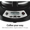 thumbnail image 4 of 12 Cup Programmable Drip Coffee Maker Machine, Regular & Bold Brew Options, Auto Pause and Pour, Glass Carafe, Black with Stainless Accents (46299J), 4 of 4