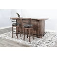 thumbnail image 2 of Sunny Designs 80" Traditional Wood Home Bar with Stools, 2 of 4