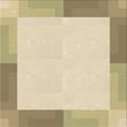 thumbnail image 1 of Ahgly Company Machine Washable Indoor Square Transitional Golden Blonde Gold Area Rugs, 5' Square, 1 of 7